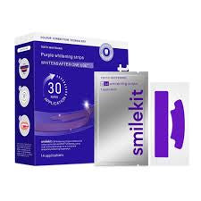 SmileKit® Purple Teeth Whitening Strips, 30 minute at-home application, product photo 6