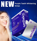 SmileKit® Purple Teeth Whitening Strips, pack of 28 strips (14 pairs)