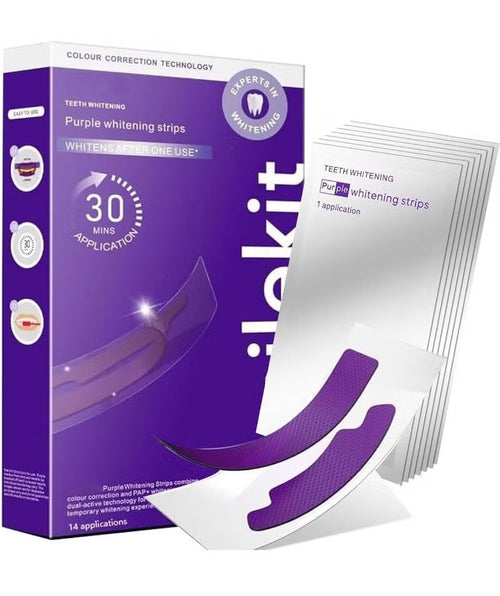 SmileKit Purple Teeth Whitening Strips pack of 28 strips